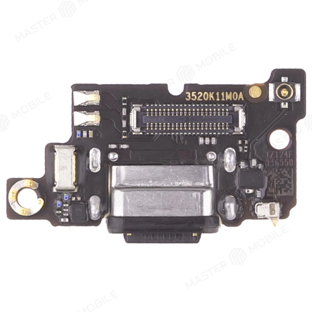 Нижняя плата для Xiaomi Poco F3 (M2012K11AG) / Mi 11i (M2012K11G) и др. с комп. + разъем зарядки + микрофон (ORIG100)  фото №1