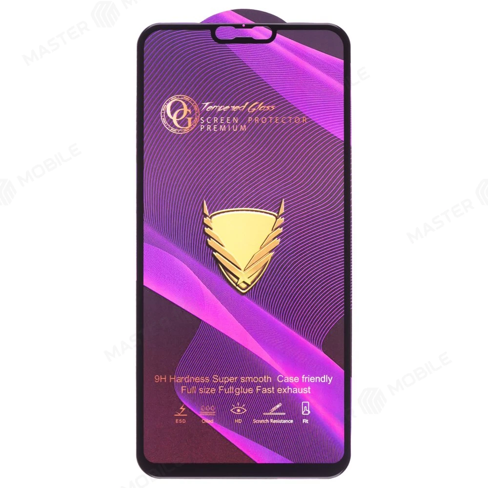 Защитное стекло OG Glass (3 в 1) для Xiaomi Redmi Note 6 / Redmi Note 6 Pro (M1806E7TG) (черный) фото №1