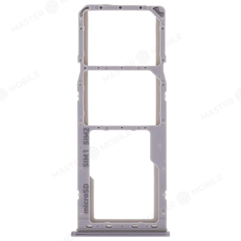 Держатель сим-карты для Samsung A105 Galaxy A10 / A205 Galaxy A20 / A305 Galaxy A30 / A505 Galaxy A50 / A705 Galaxy A70 (серебристый)