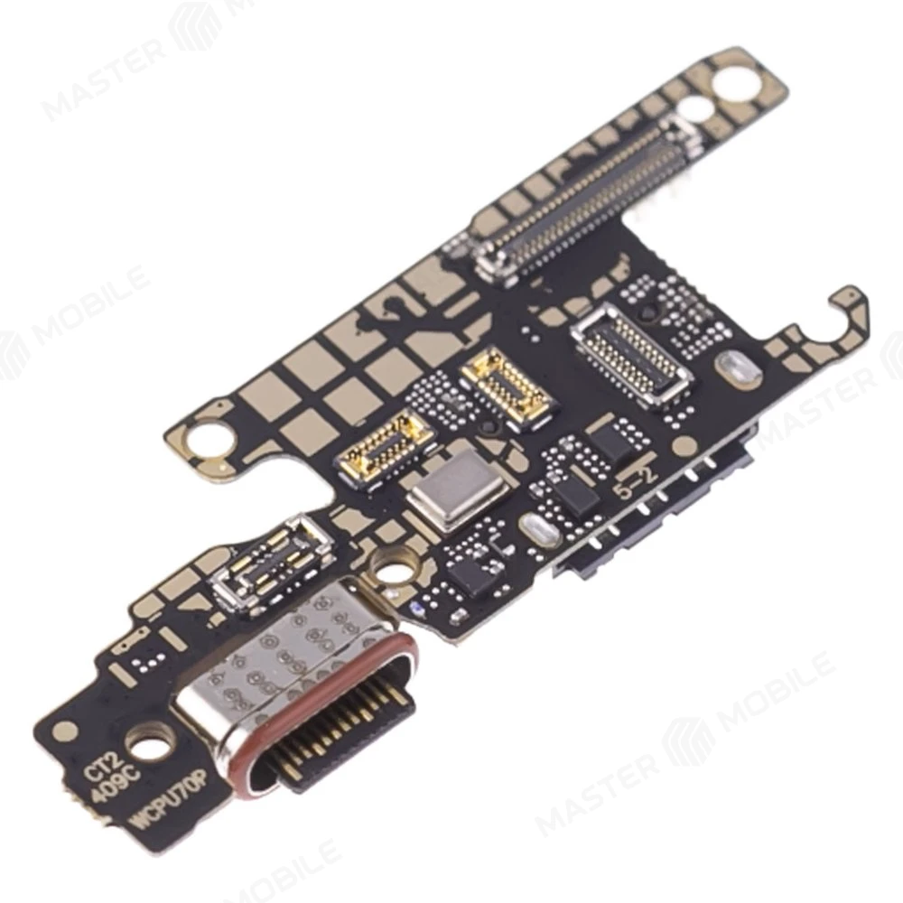 Нижняя плата для Huawei Pura 70 Pro (HBN-LX9) / Pura 70 Ultra (HBP-LX9) с комп. + разъем зарядки + микрофон + разъем SIM фото №3