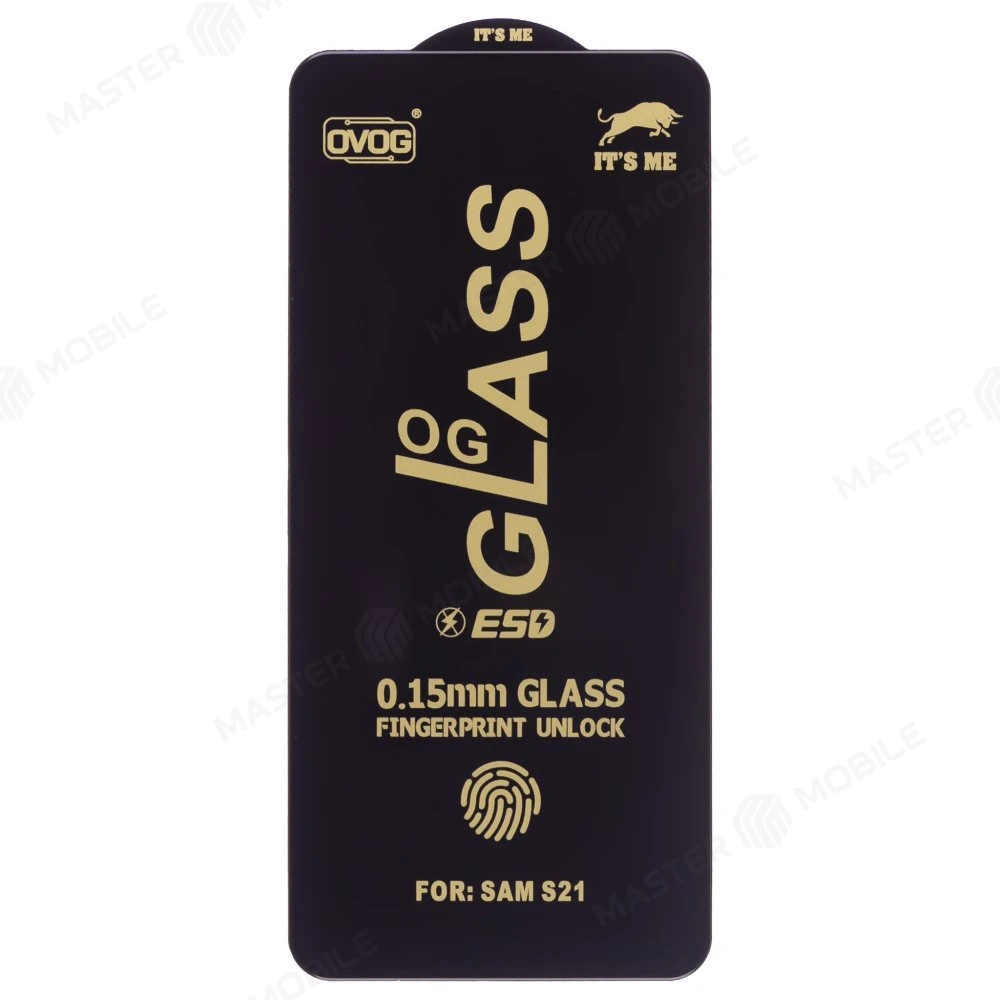 Защитное стекло OG Glass для Samsung G991 Galaxy S21 (черный) фото №1