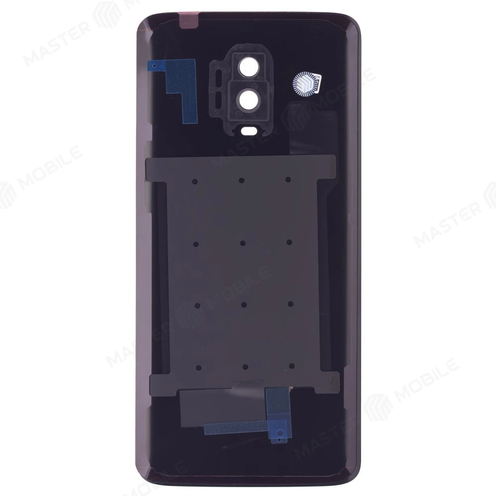 Задняя крышка для OnePlus 6T (черный глянец) (в сборе со стеклом камеры) фото №2