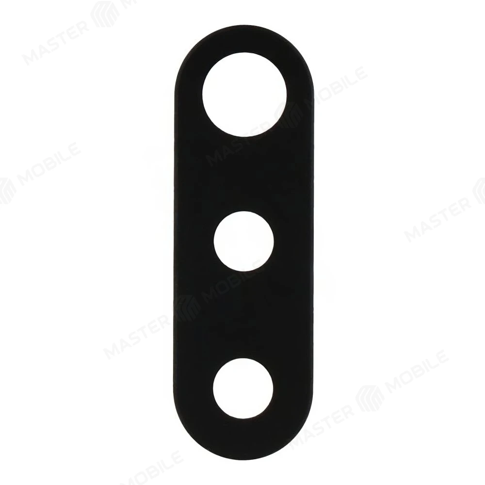 Стекло задней камеры для Samsung A207 Galaxy A20s (без рамки) (черный) 