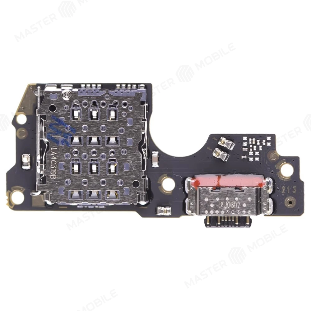 Нижняя плата для Xiaomi Redmi Note 14 Pro 4G (24116RACCG) с комп. + разъем зарядки + микрофон + разъем SIM фото №2