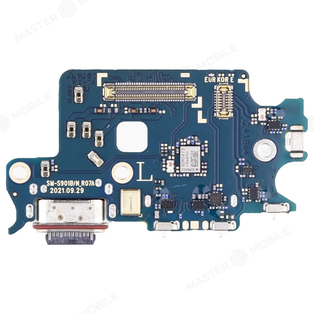 Нижняя плата для Samsung S901 Galaxy S22 с комп. + разъем зарядки + микрофон + разъем SIM  фото №1