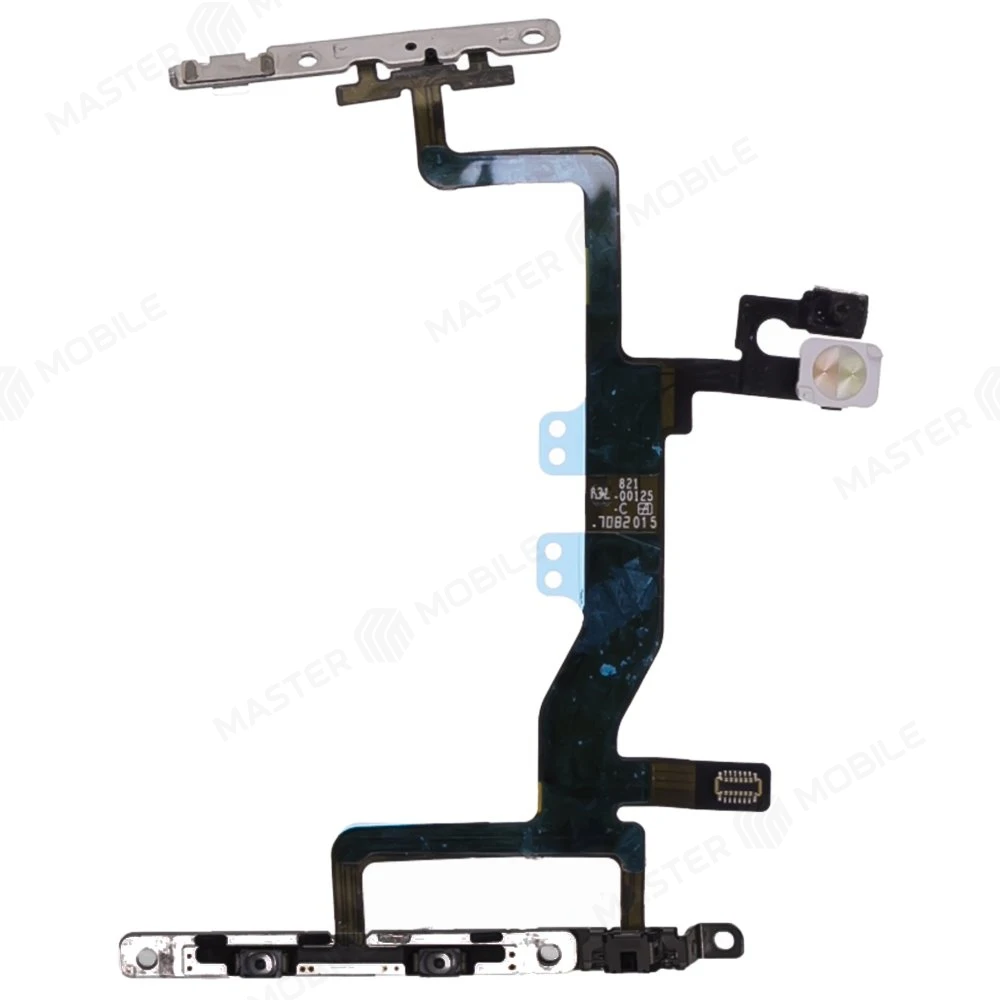 Шлейф для Apple iPhone 6s с комп. (на кнопку включения и кнопки громкости) + микрофон + вспышка (ORIG100) фото №1