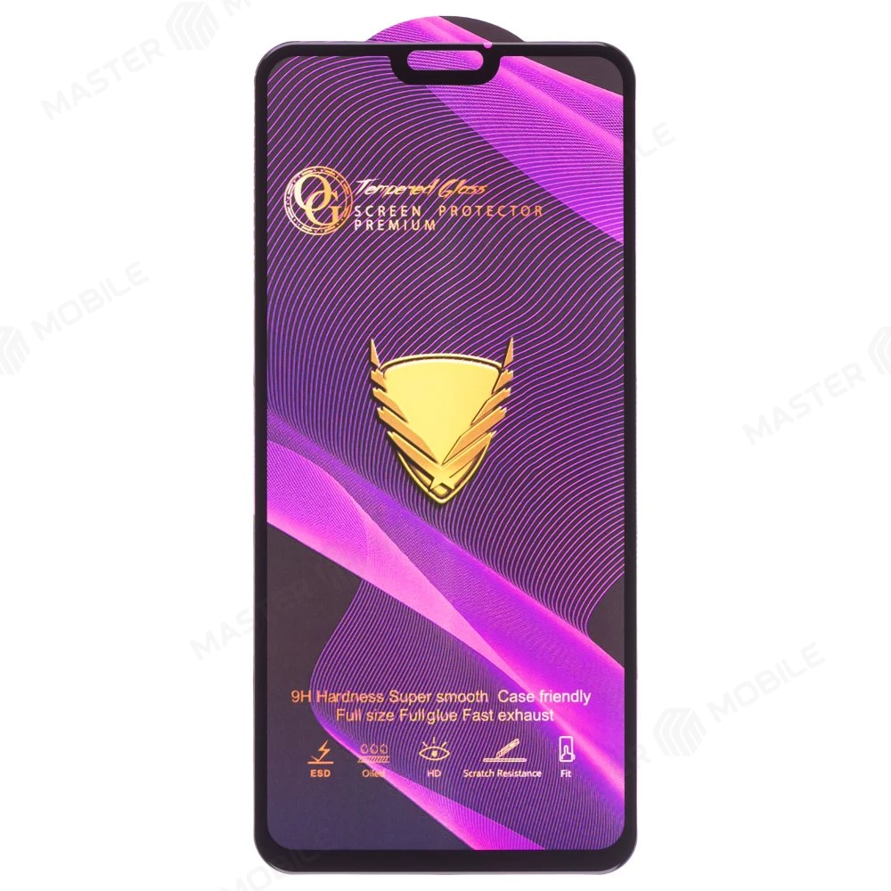 Защитное стекло OG Glass (3 в 1) для Huawei Honor 8X/8X Premium (JSN-L21) / Honor 9X Lite (черный) фото №1