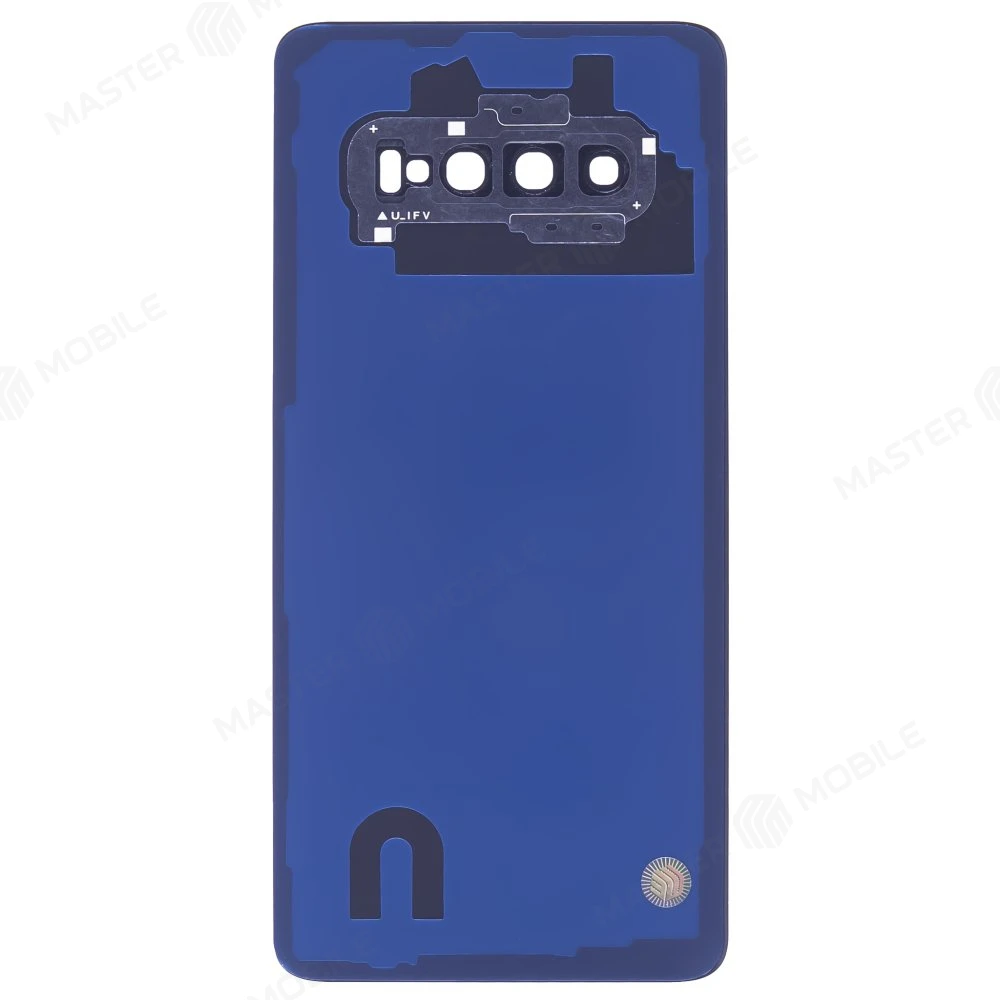 Задняя крышка для Samsung G975 Galaxy S10+ (белый) (в сборе со стеклом камеры) фото №2