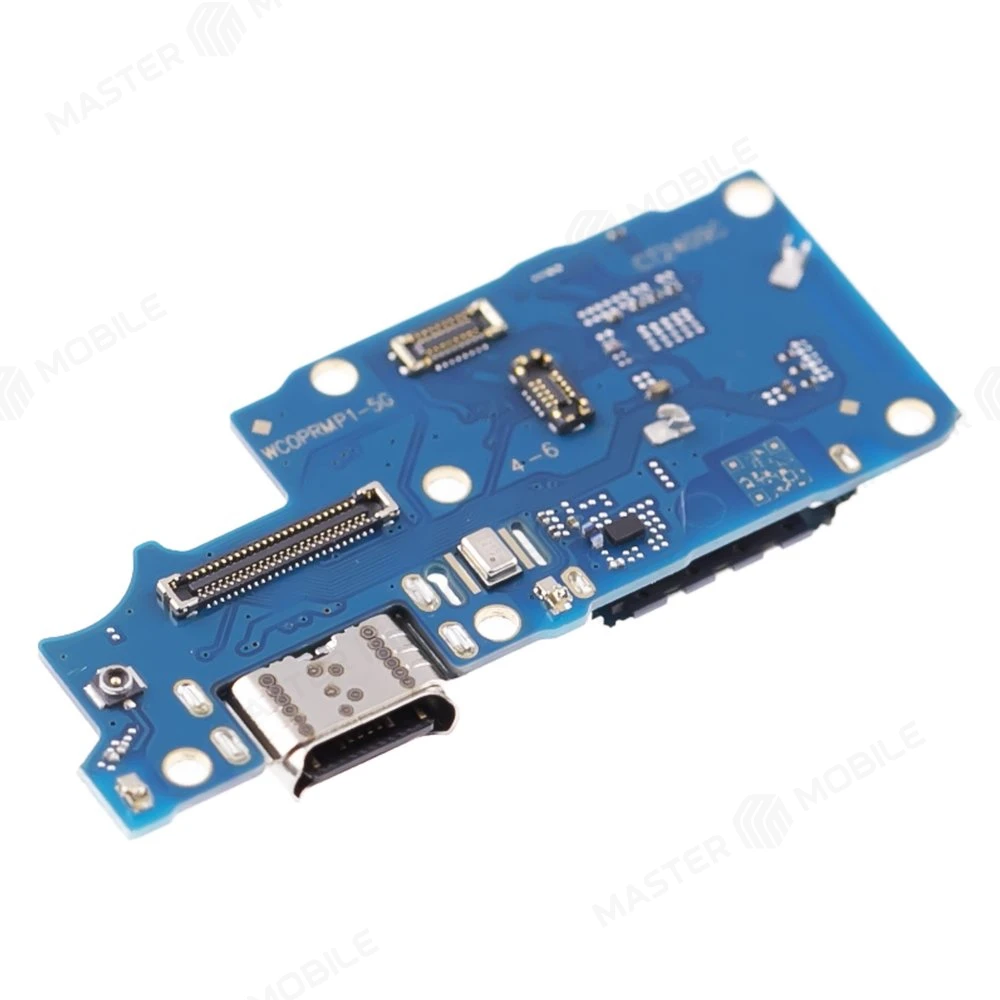 Нижняя плата для Realme 12+ 5G (RMX3867) / 12 4G (RMX3871) с комп. + разъем зарядки + микрофон  фото №3