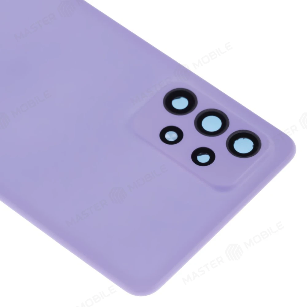 Задняя крышка для Samsung A725 Galaxy A72 (фиолетовый) (в сборе со стеклом камеры) фото №3