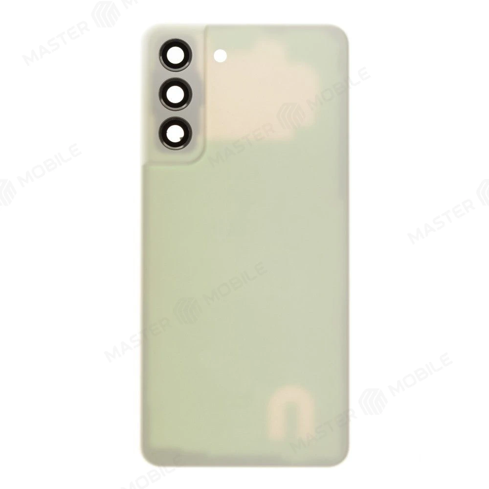 Задняя крышка для Samsung G990 Galaxy S21 FE (белый) (в сборе со стеклом камеры)