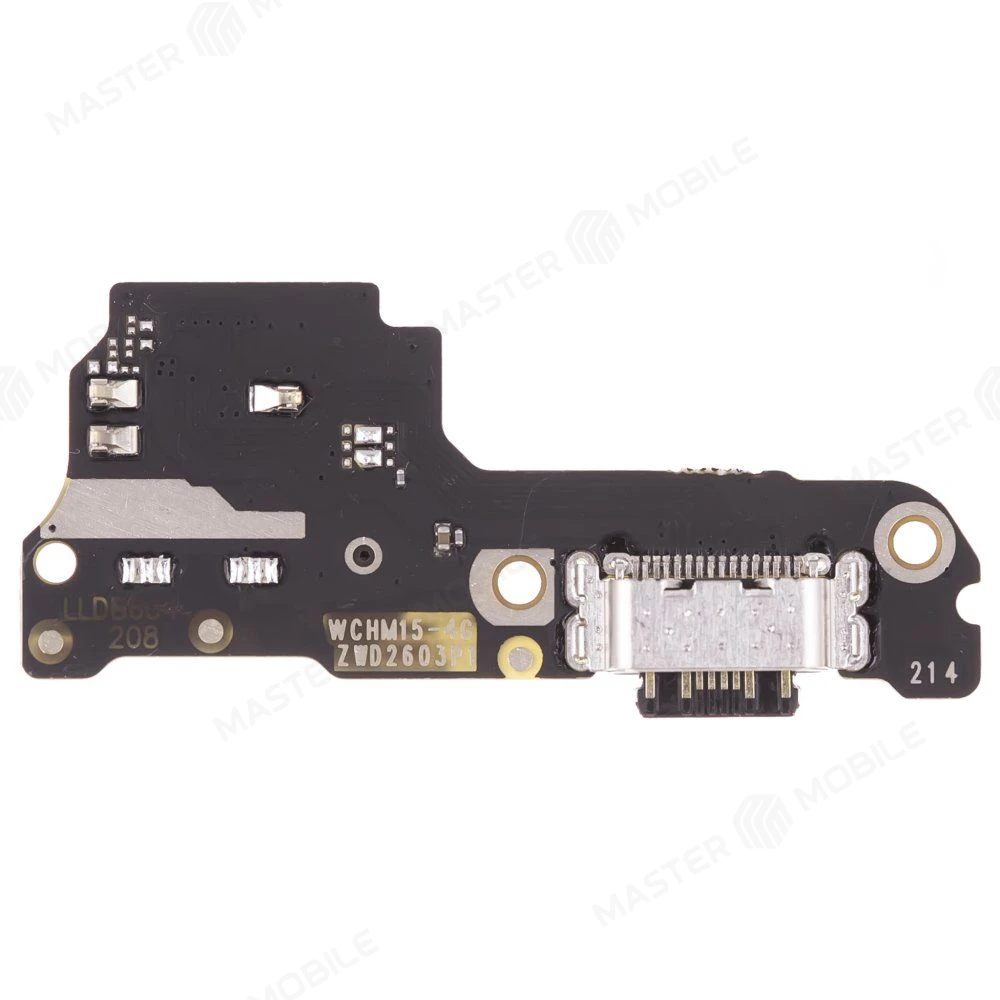 Нижняя плата для Xiaomi Poco M7 4G (25062PC34G) с комп. + разъем зарядки + микрофон + разъем SIM фото №2
