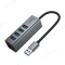 Разветвитель USB Hub Hoco HB1B 4 USB - USB (серый) фото №2