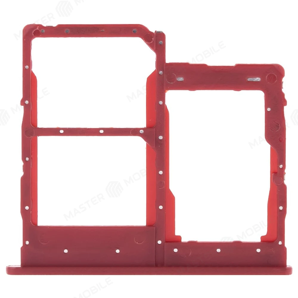 Держатель сим-карты для Samsung A013 Galaxy A01 Core (красный) фото №1