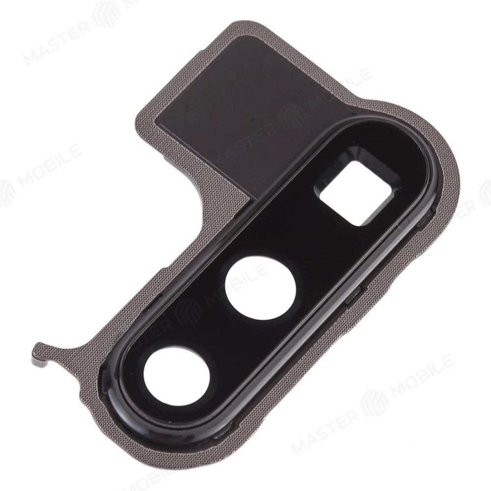 Стекло задней камеры для Huawei P30 Pro (VOG-L29) (черный) (в рамке) фото №2