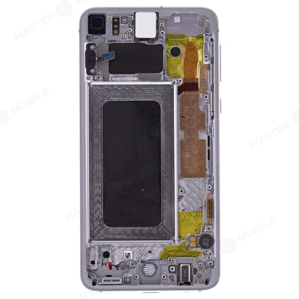 Дисплей для Samsung G970 Galaxy S10e + тачскрин (серебристый) (в рамке) (ORIG100) (возможен дефект ЛКП) фото №2