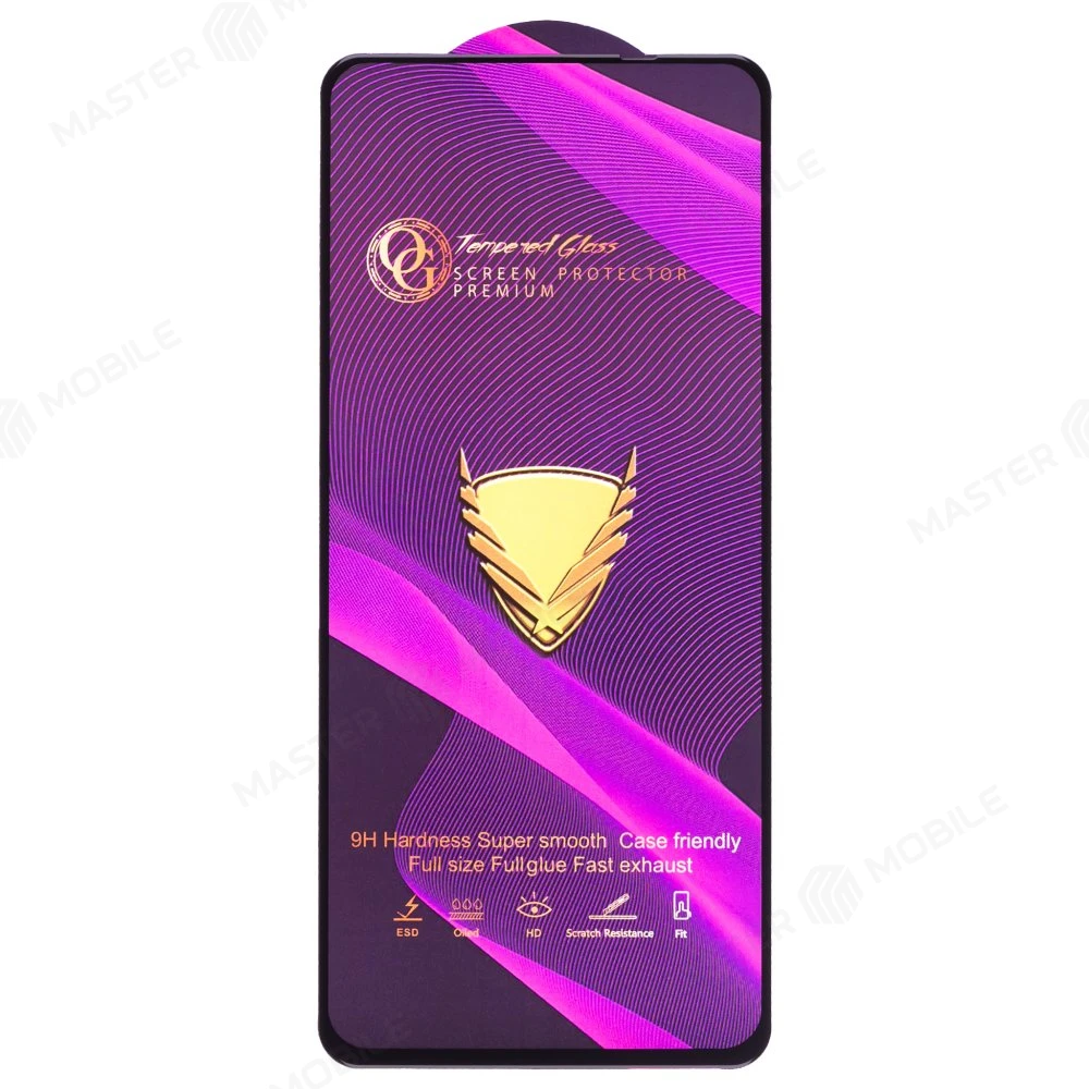 Защитное стекло OG Glass (3 в 1) для OPPO Reno 6 4G (CPH2235) (черный) фото №1