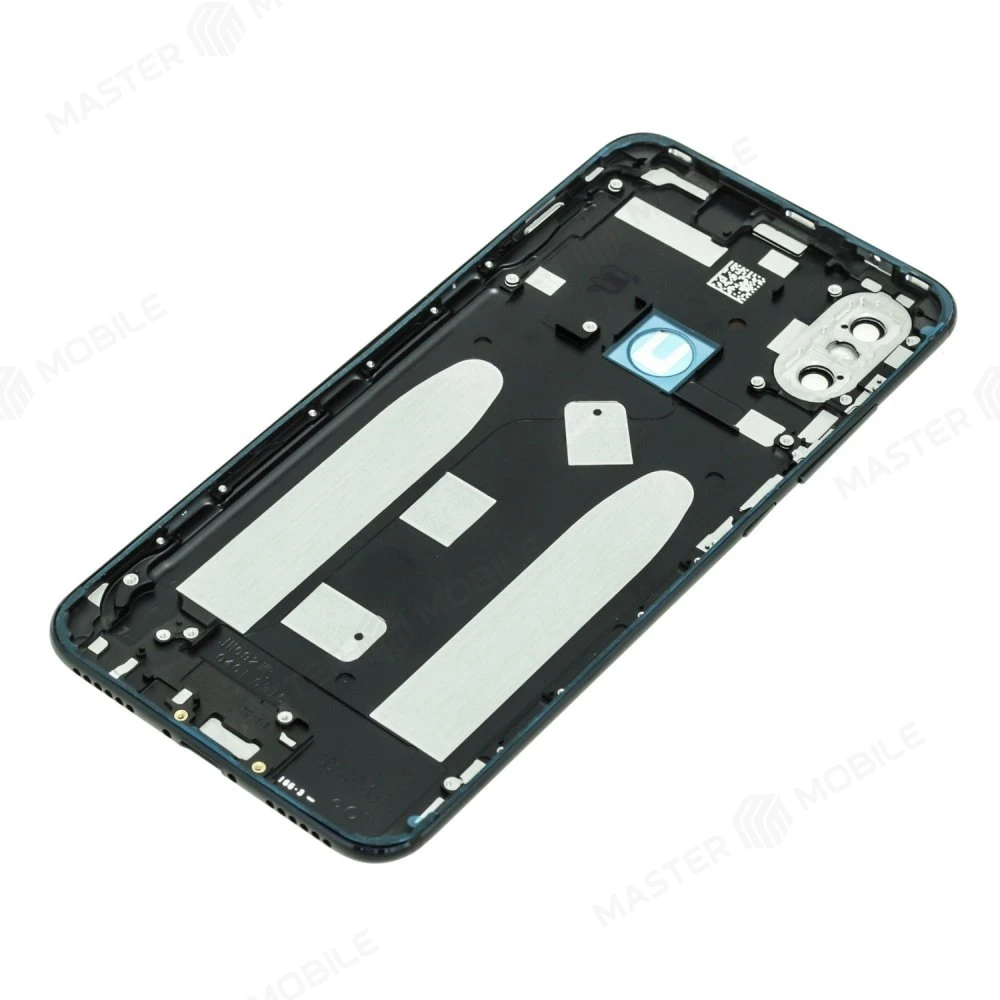 Задняя крышка для Xiaomi Mi A2 (M1804D2SG) / Mi 6x (черный) (в сборе со стеклом камеры) фото №2