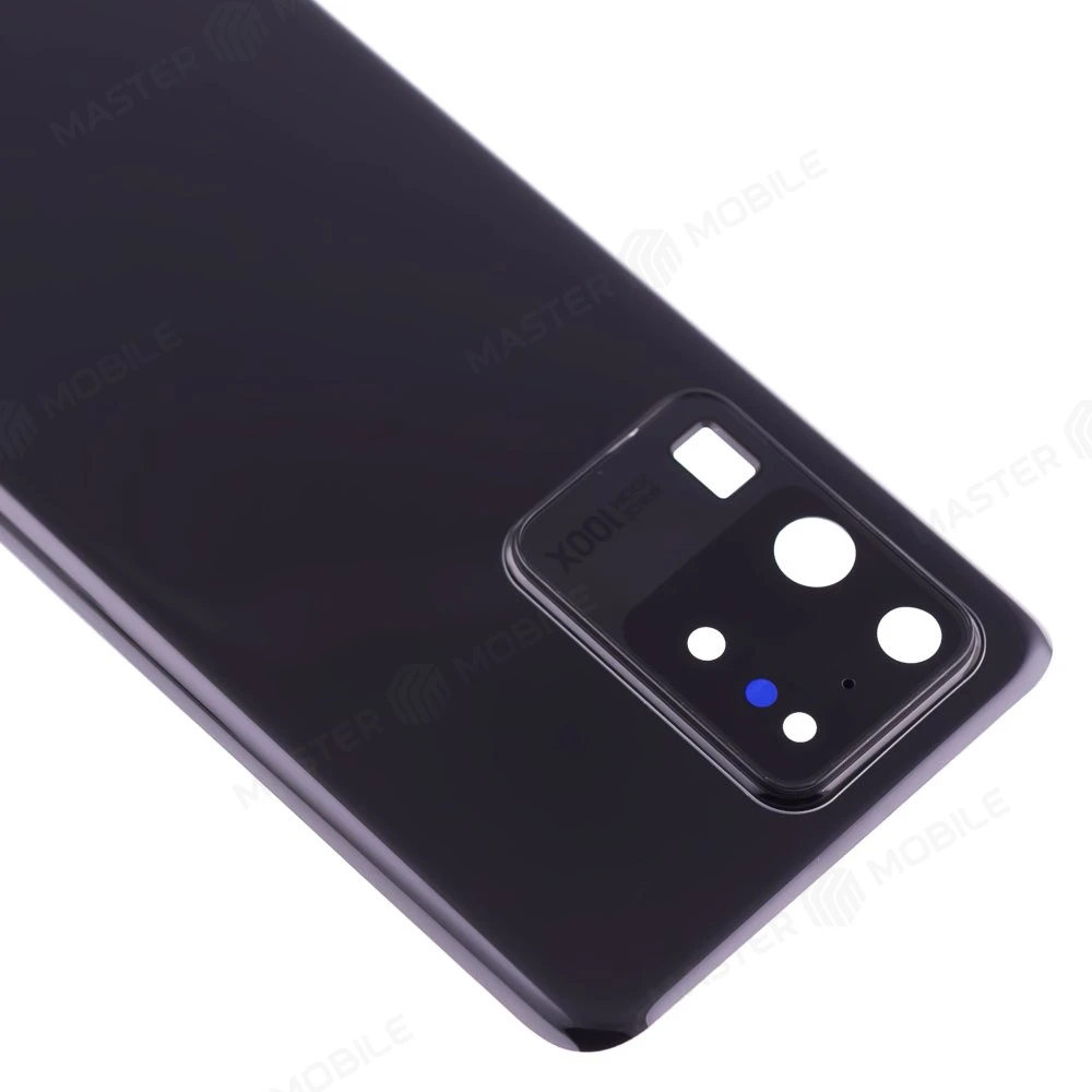 Задняя крышка для Samsung G988 Galaxy S20 Ultra (черный) (в сборе со стеклом камеры) фото №3