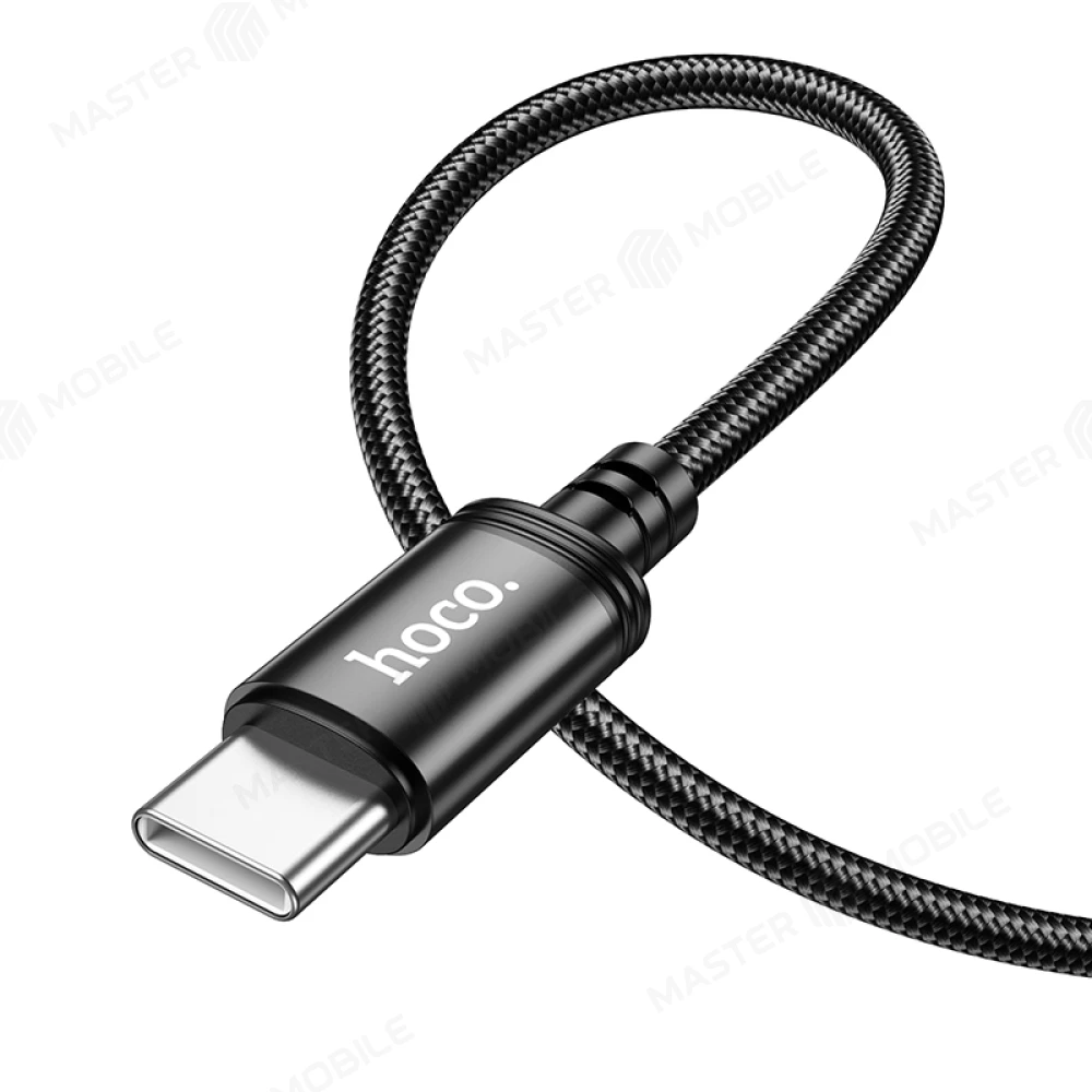 Дата-кабель Hoco X89 USB - TypeC 1 м (плетеный) (черный) фото №2