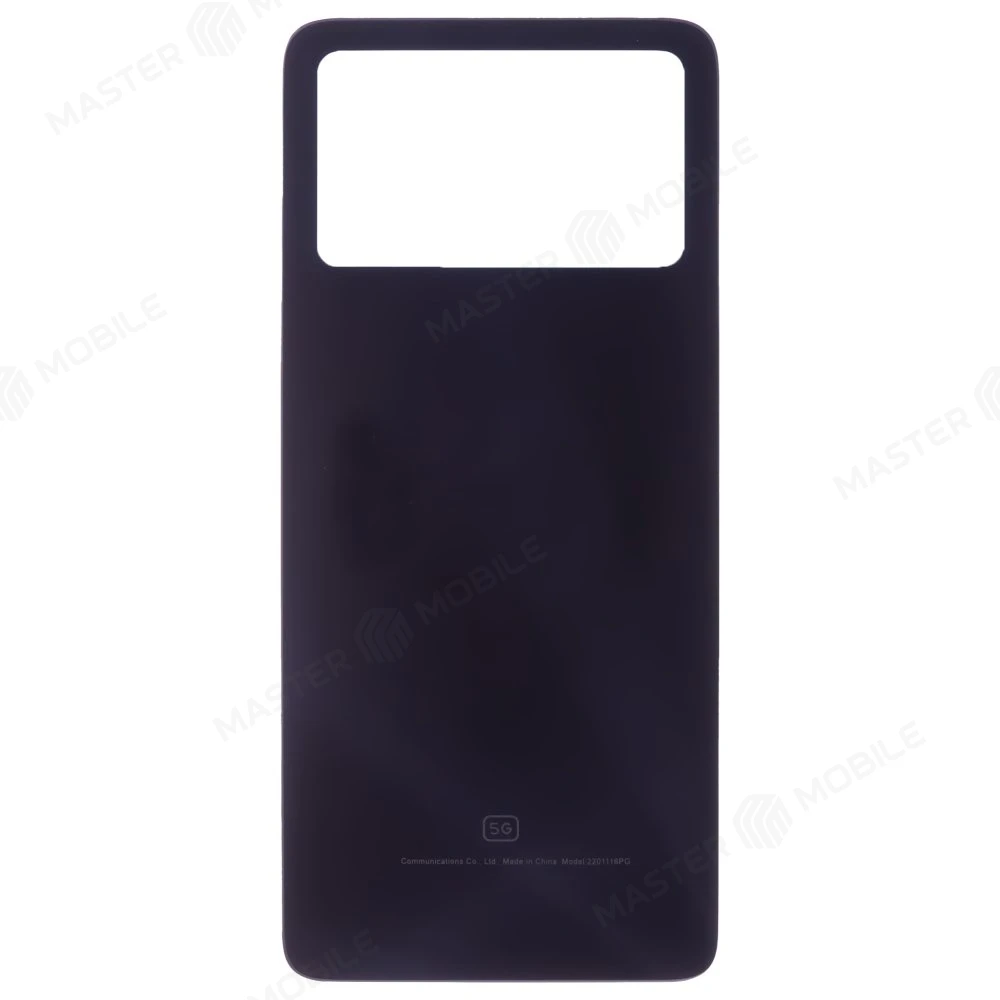 Задняя крышка для Xiaomi Poco X4 Pro 5G (2201116PG) (черный) фото №1