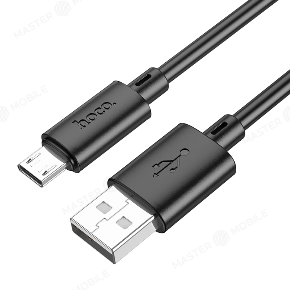 Дата-кабель Hoco X88 USB - MicroUSB 1 м 2.4A (черный) фото №1