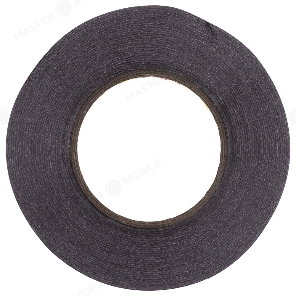 Скотч 3М двусторонний 50 м x 5 мм (черный) фото №1