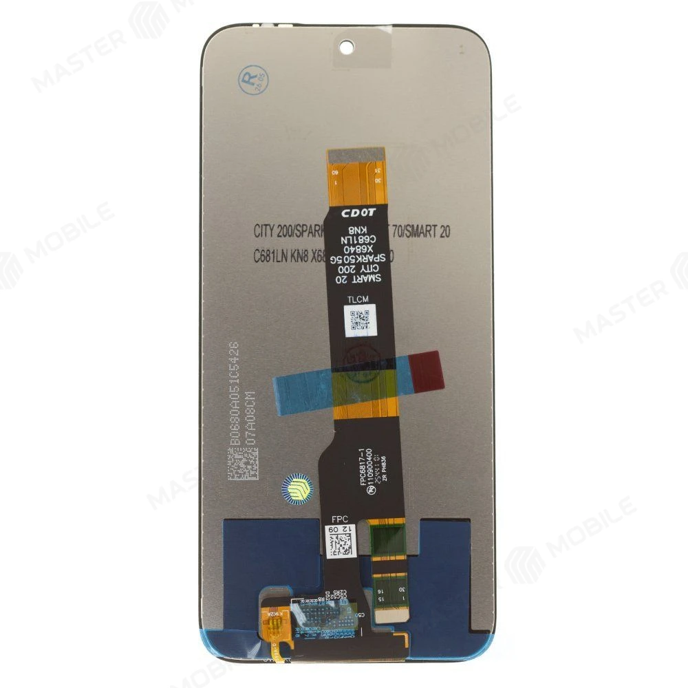 Дисплей для Infinix Smart 20 (X6840B) + тачскрин (черный) (ORIG) фото №1