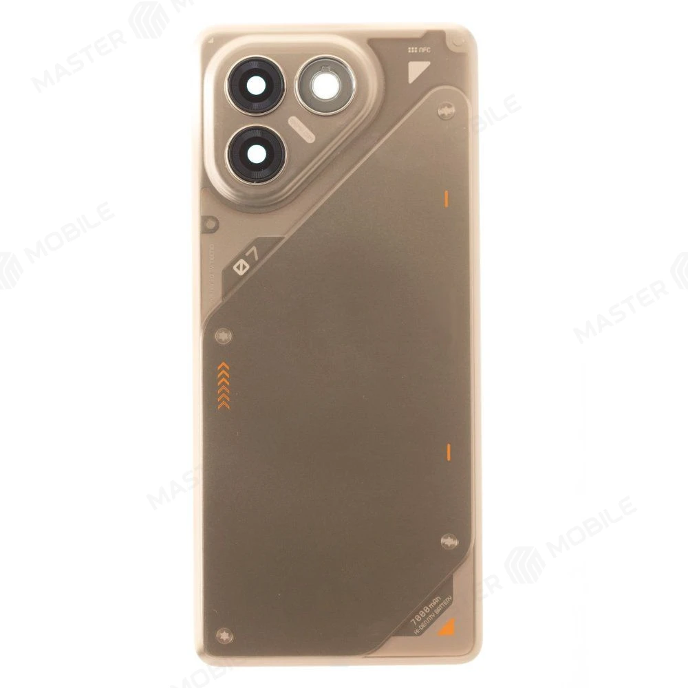 Задняя крышка для Tecno Pova 7 Neo (LJ6) (коричневый) (в сборе со стеклом камеры) (ORIG100) фото №1