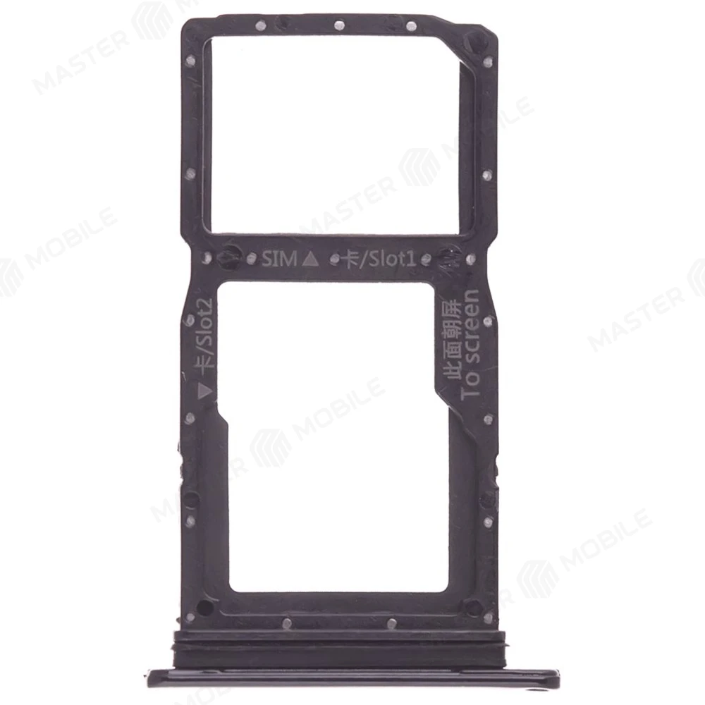 Держатель сим-карты для Huawei P Smart Z (STK-LX1) / Y9 Prime 2019 (черный) фото №1