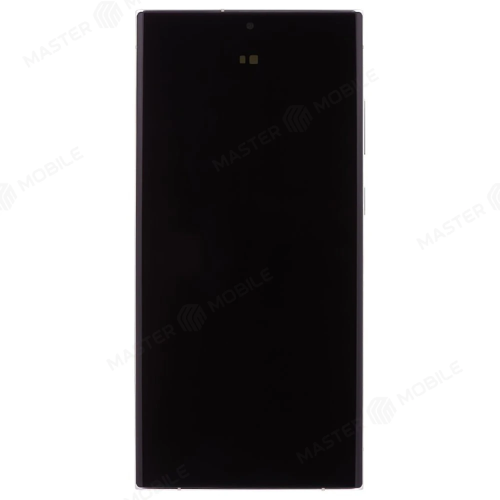 Дисплей для Samsung S918 Galaxy S23 Ultra + тачскрин (серебристый) (в рамке) (ORIG100) (возможен дефект ЛКП)