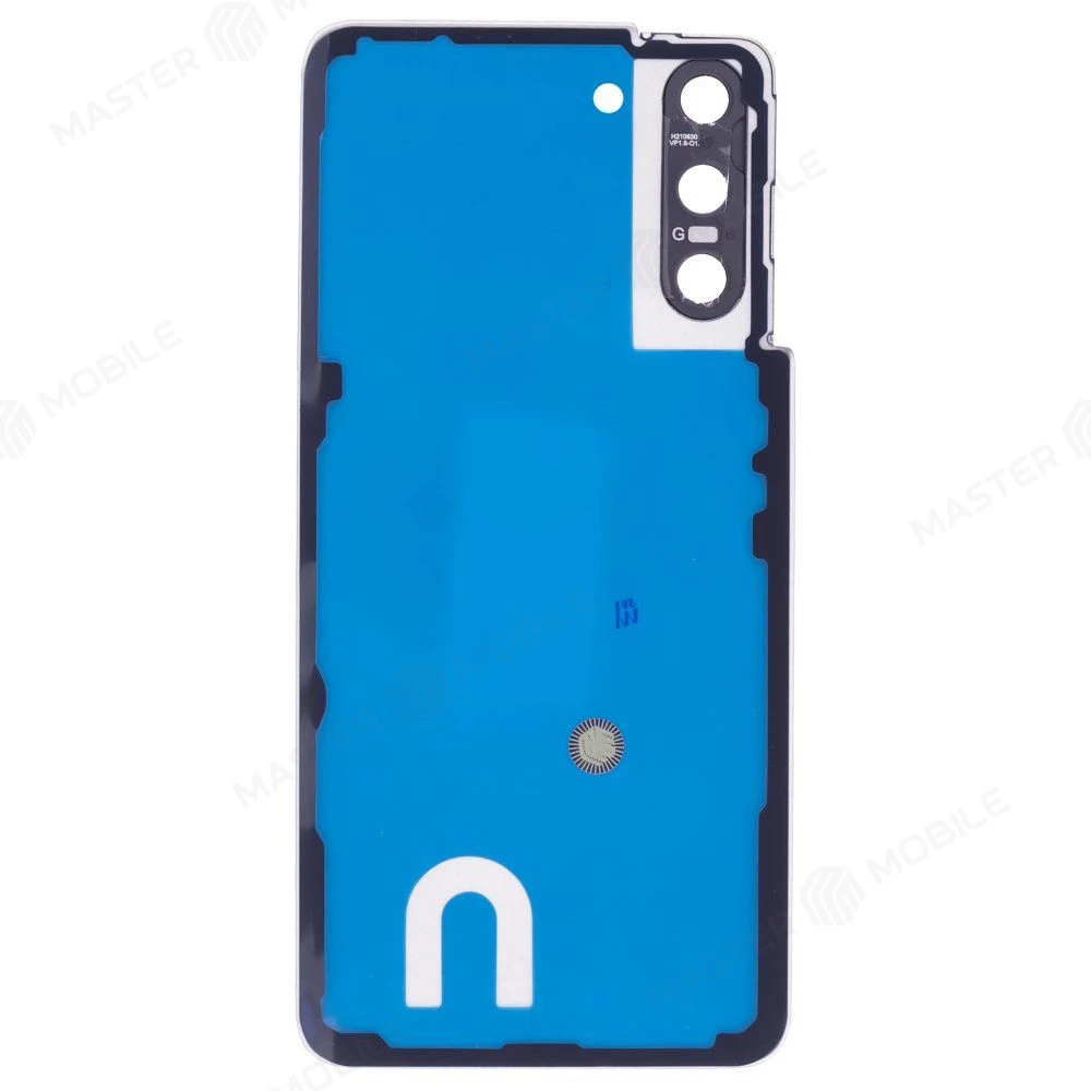 Задняя крышка для Samsung G991 Galaxy S21 (серый) (в сборе со стеклом камеры) фото №2