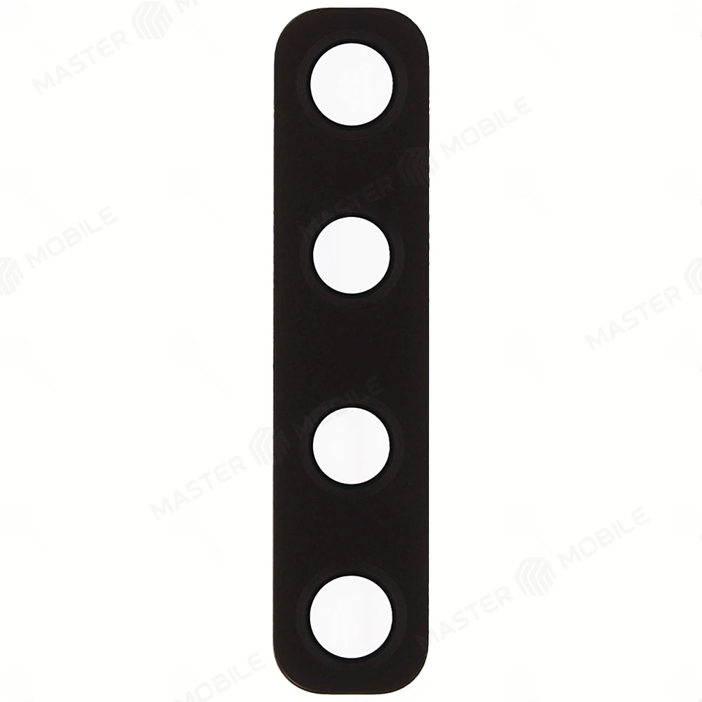 Стекло задней камеры для Samsung A920 Galaxy A9 (2018) (без рамки) (черный) фото №1