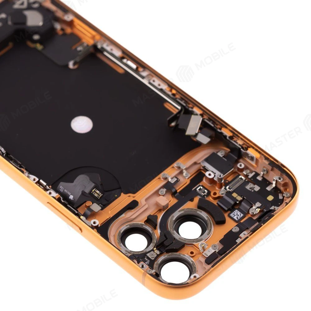 Корпус для Apple iPhone 17 Pro (SIM + eSIM) (оранжевый) (в сборе) (ORIG100) (Снятый) (возможен дефект ЛКП) фото №3