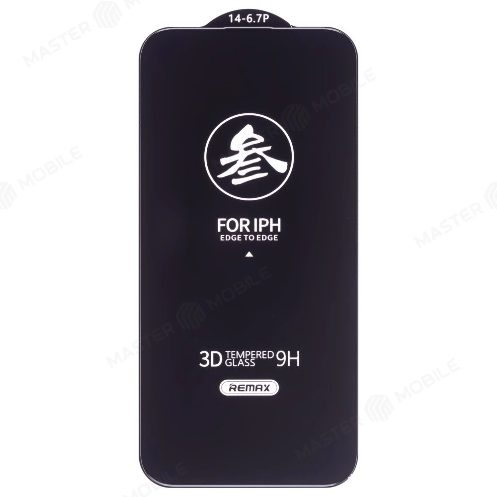 Защитное стекло Remax Medicine Glass GL-27 для Apple iPhone 14 Pro Max (черный) фото №3