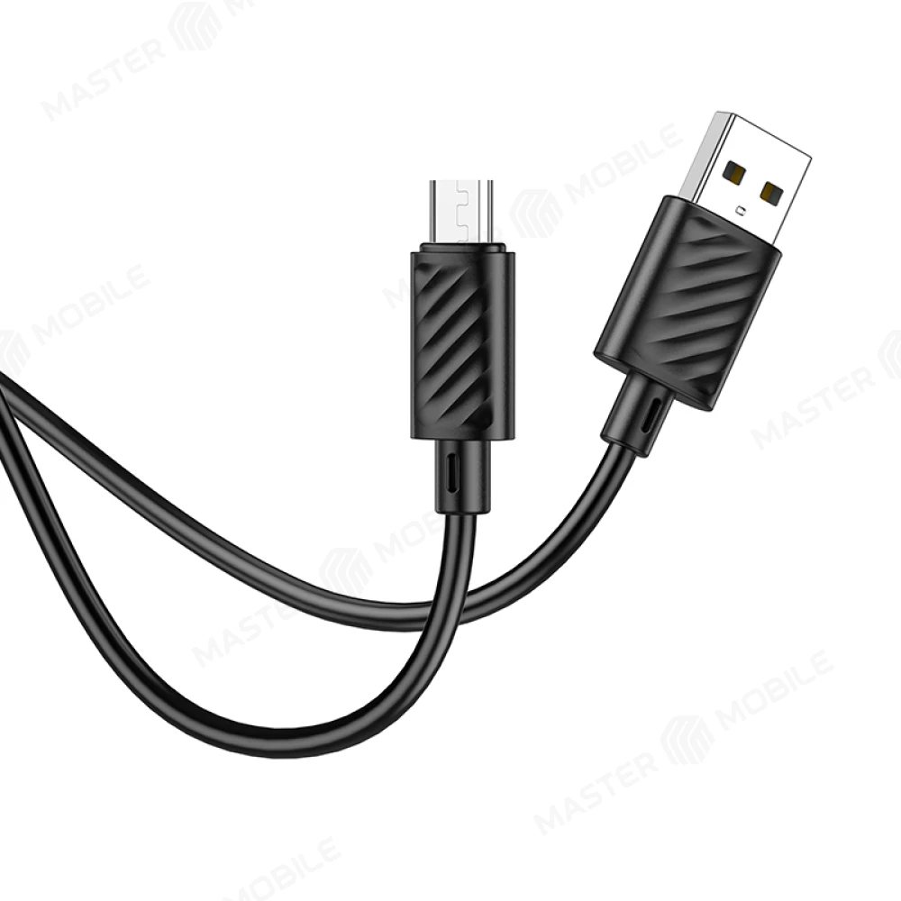 Дата-кабель Hoco X88 USB - MicroUSB 1 м 2.4A (черный) фото №2