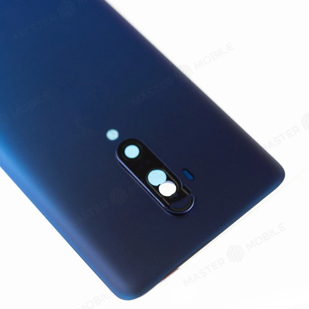 Задняя крышка для OnePlus 7T Pro (синий) (в сборе со стеклом камеры) фото №3