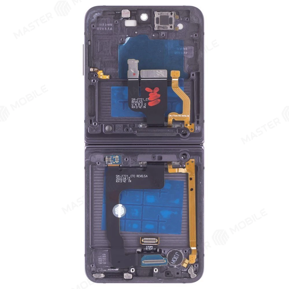 Дисплей для Samsung F721 Galaxy Z Flip 4 + тачскрин (внутренний) (черный) (в рамке) (In-Cell) (не сгибается) фото №2