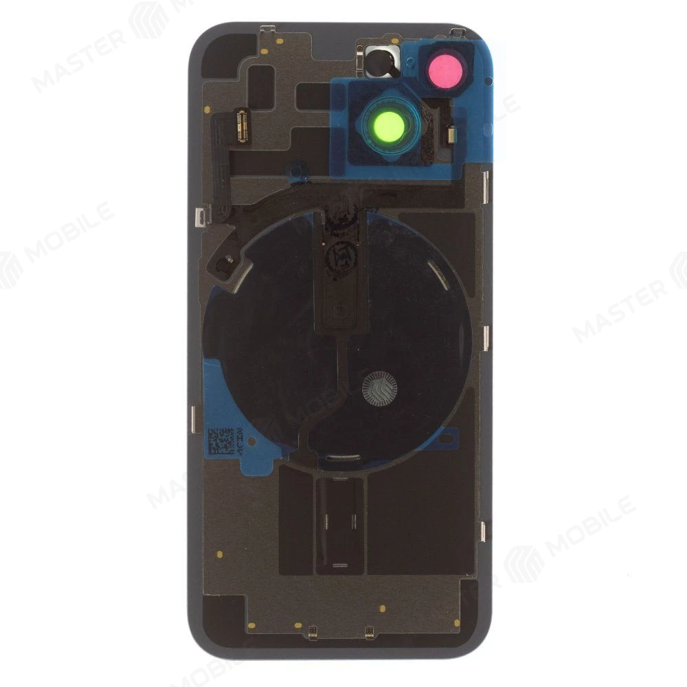 Задняя крышка для Apple iPhone 14 (голубой) (в сборе со стеклом камеры и шлейфом) (Premium)  фото №2