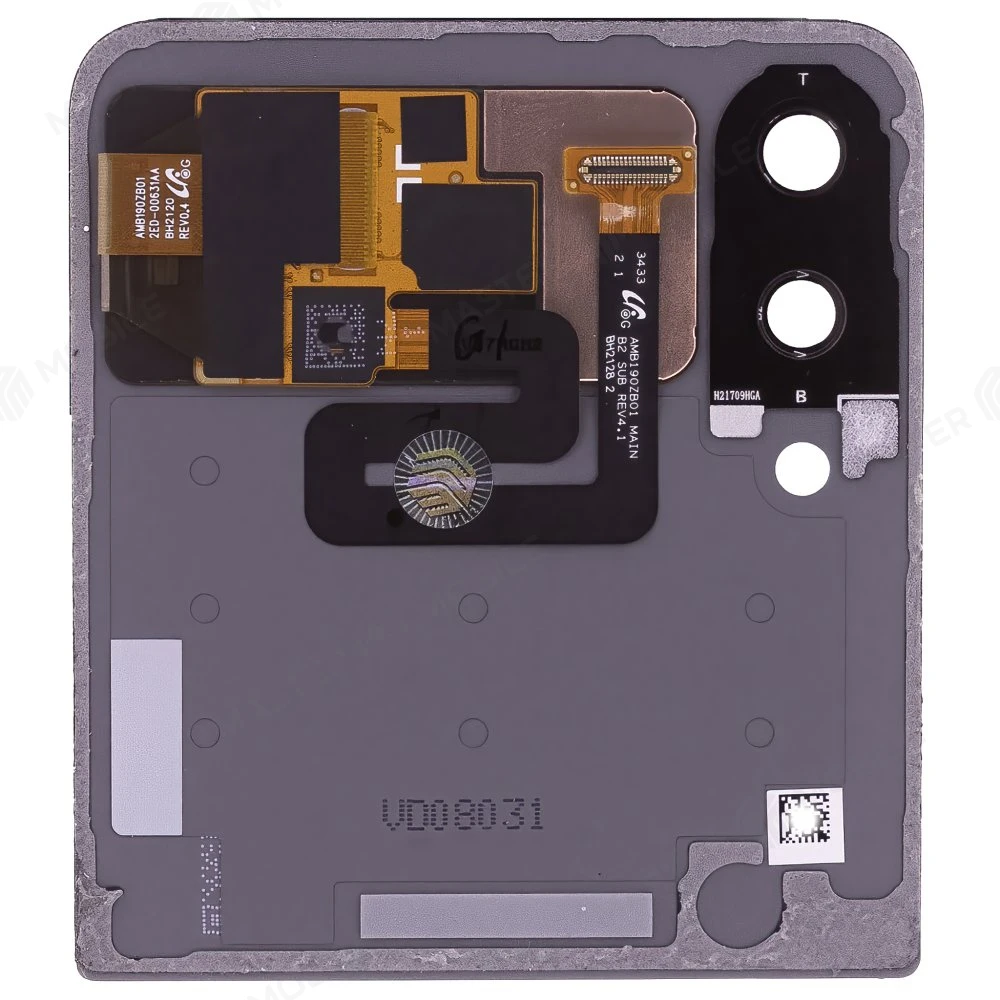 Дисплей для Samsung F711 Galaxy Z Flip 3 + тачскрин (внешний) (бежевый) (ORIG100) (возможен дефект ЛКП) фото №2