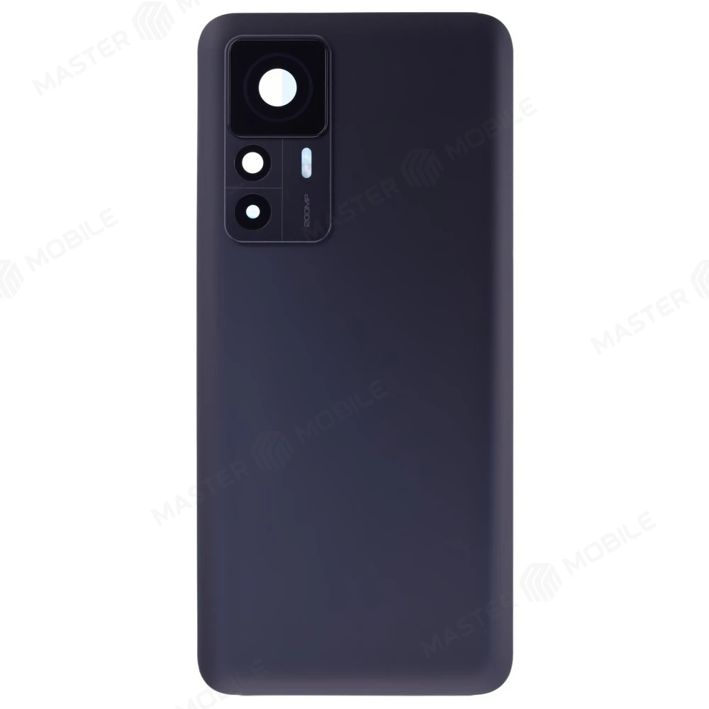 Задняя крышка для Xiaomi 12T Pro (22081212UG) (черный) (в сборе со стеклом камеры)