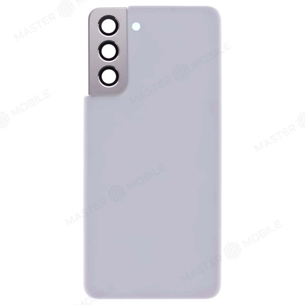 Задняя крышка для Samsung G991 Galaxy S21 (белый) (в сборе со стеклом камеры) фото №1