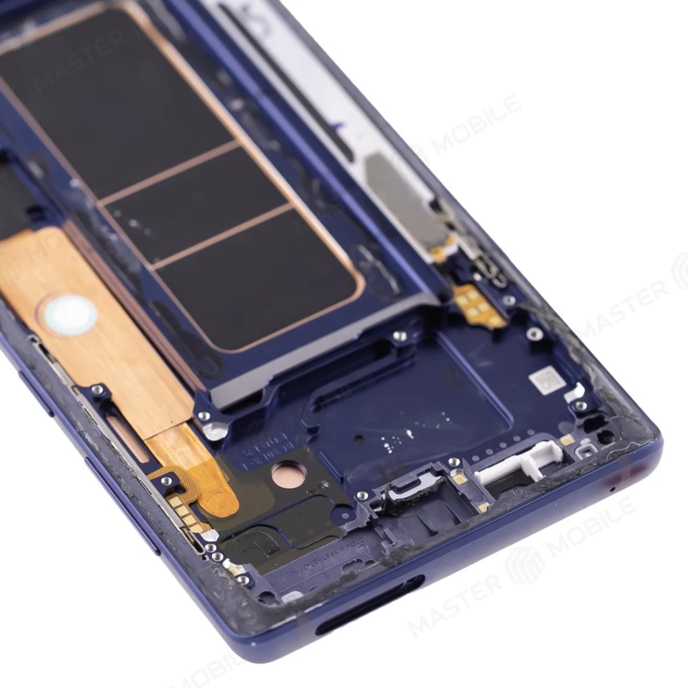 Дисплей для Samsung N960 Galaxy Note 9 + тачскрин (синий) (в рамке) (ORIG100) (возможен дефект ЛКП) фото №3
