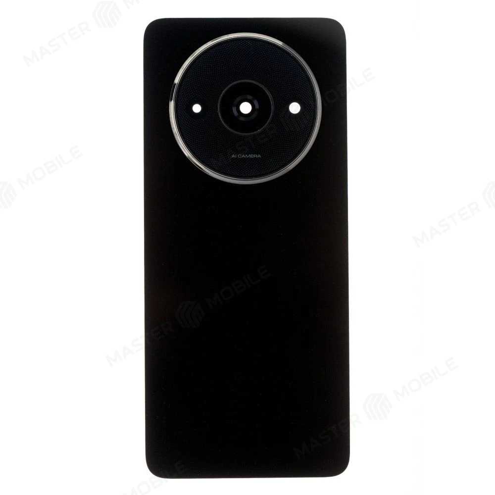 Задняя крышка для Xiaomi Redmi A3x (24048RN6CG) (черный) (в сборе со стеклом камеры) (ORIG100)