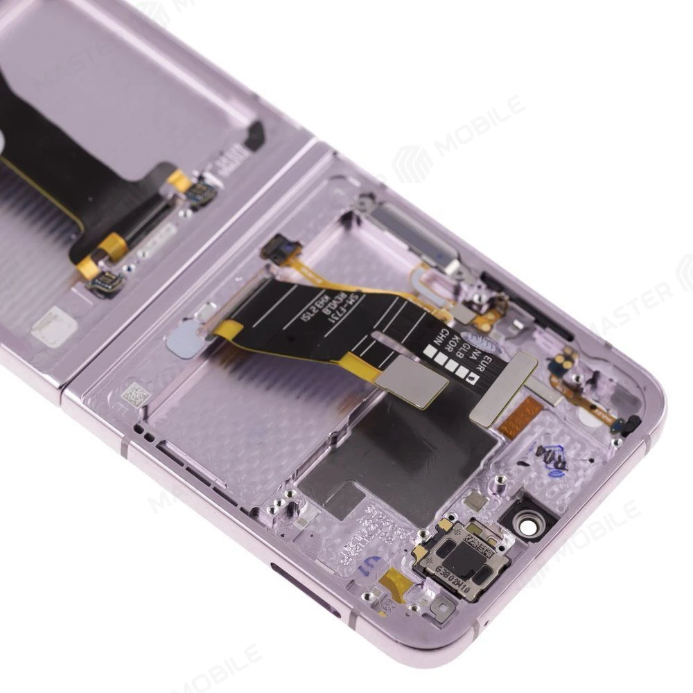 Дисплей для Samsung F731 Galaxy Z Flip 5 + тачскрин (внутренний) (фиолетовый) (в рамке) (ORIG100) (возможен дефект ЛКП) фото №5