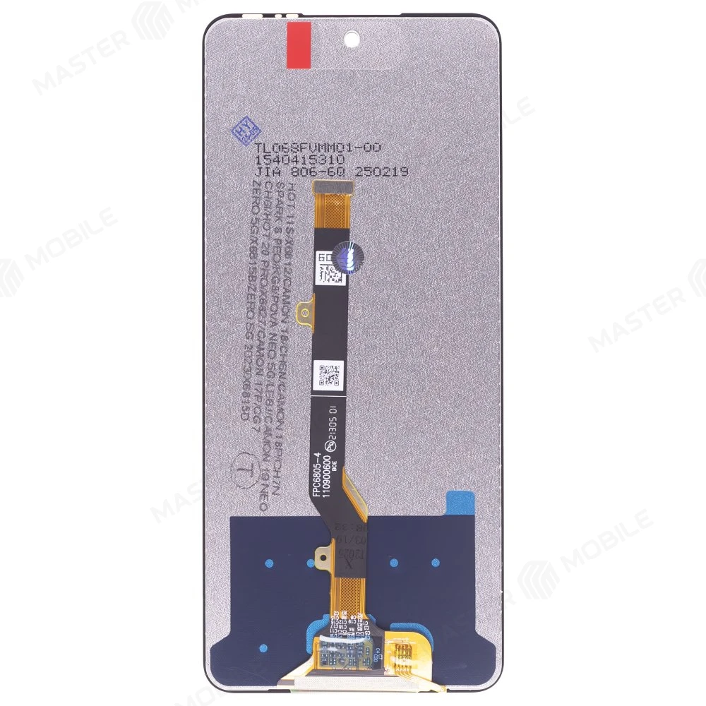 Дисплей для Tecno Camon 19 Neo (CH6i) / Camon 17P (CG7N) + тачскрин (черный) (ORIG) фото №2