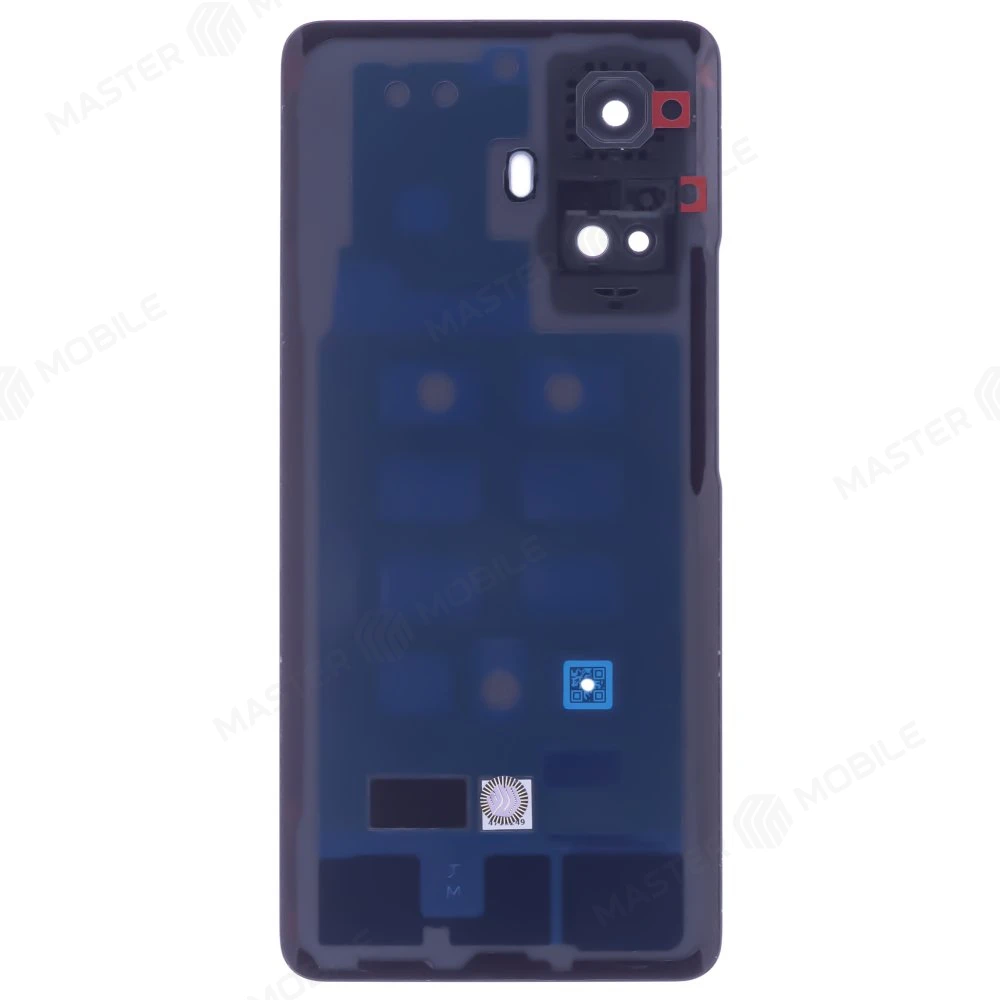 Задняя крышка для Realme 10 Pro+ 5G (RMX3686/RMX3687) (голубой) (в сборе со стеклом камеры) фото №2