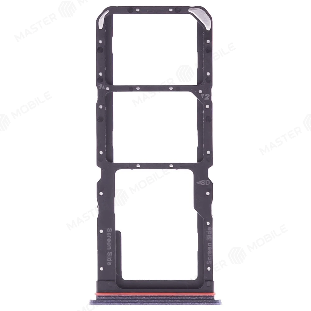 Держатель сим-карты для Tecno Spark 10 Pro (KI7) (черный) фото №1