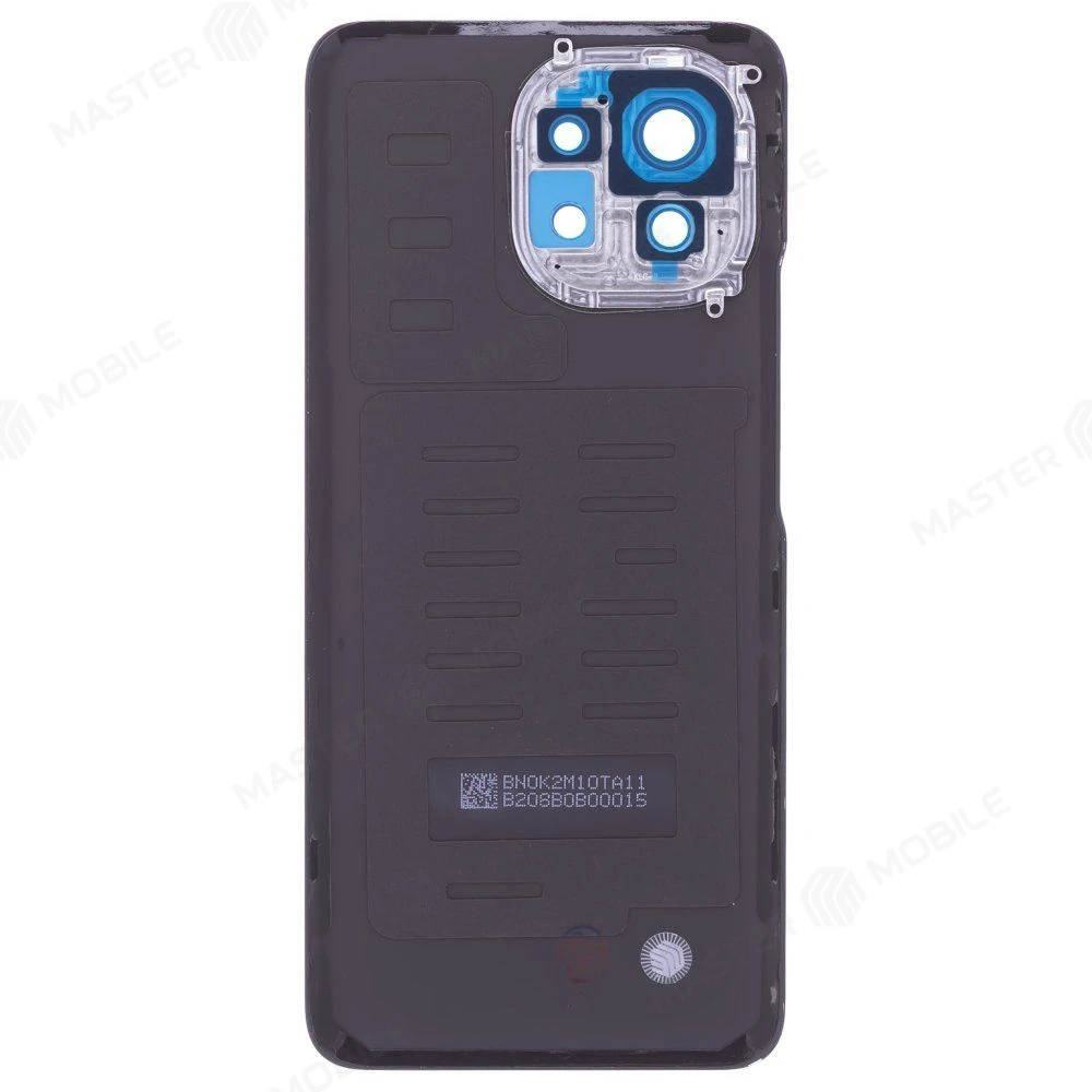 Задняя крышка для Xiaomi Mi 11 5G (M2011K2G) (черный) (в сборе со стеклом камеры (ORIG100)  фото №2