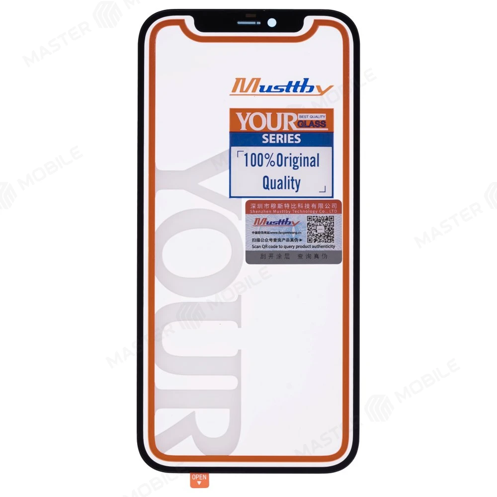 Стекло модуля для Apple iPhone 12 / iPhone 12 Pro + OCA (Musttby) (Premium)